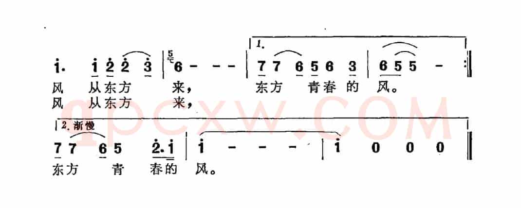 风从东方来