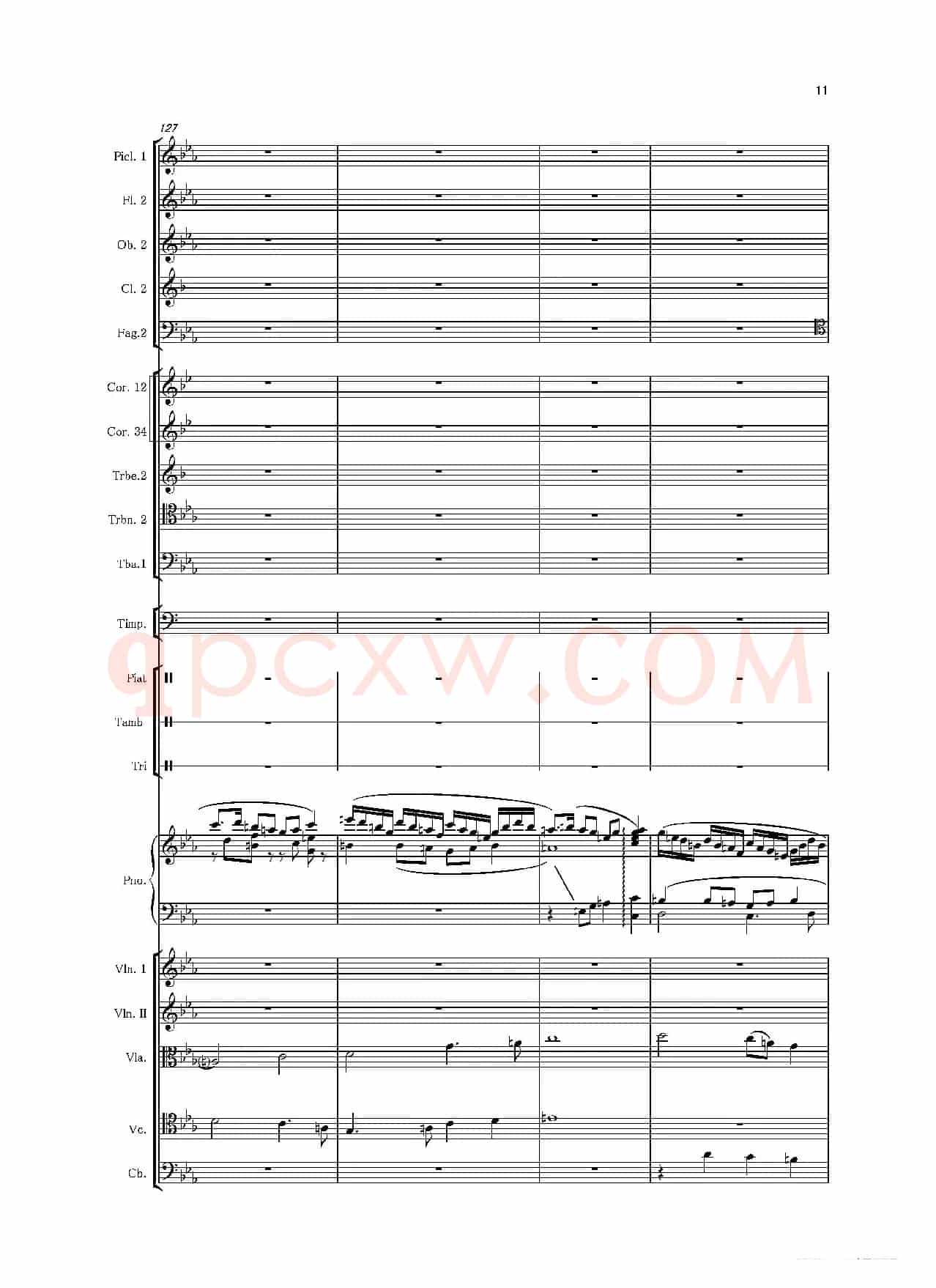 第二钢琴协奏曲（第一·二·三乐章）（管弦乐作品）