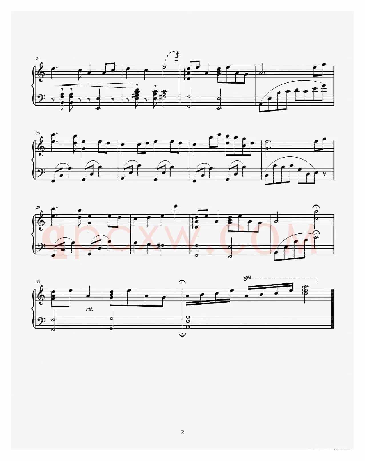 赵胤先钢琴曲谱《大鱼》（清新自然 初级 简约版）