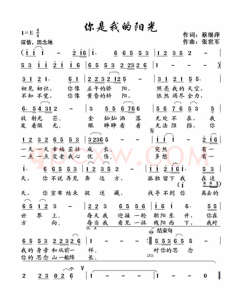 你是我的阳光