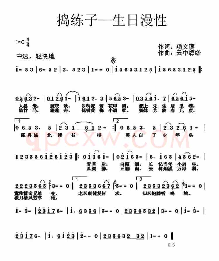捣练子·生日漫性