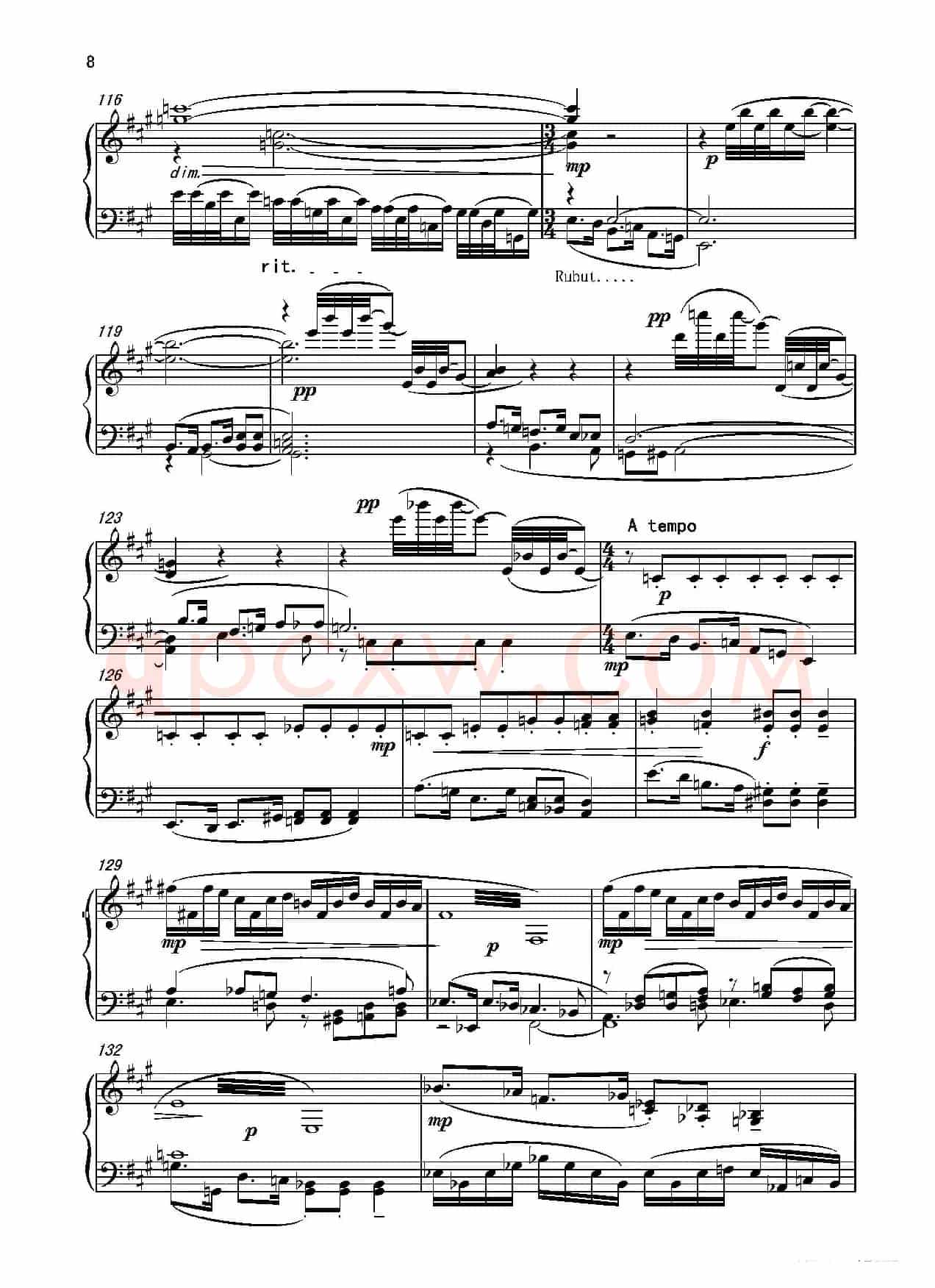 第六钢琴奏鸣曲Piano Sonata No.6（单乐章）