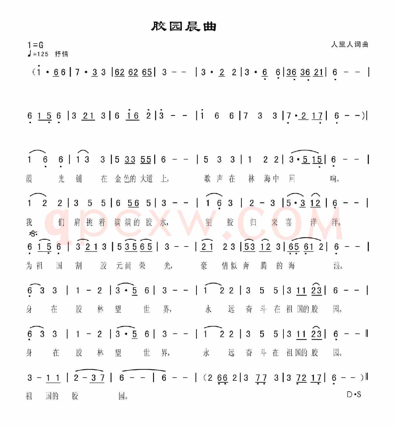 胶园晨曲
