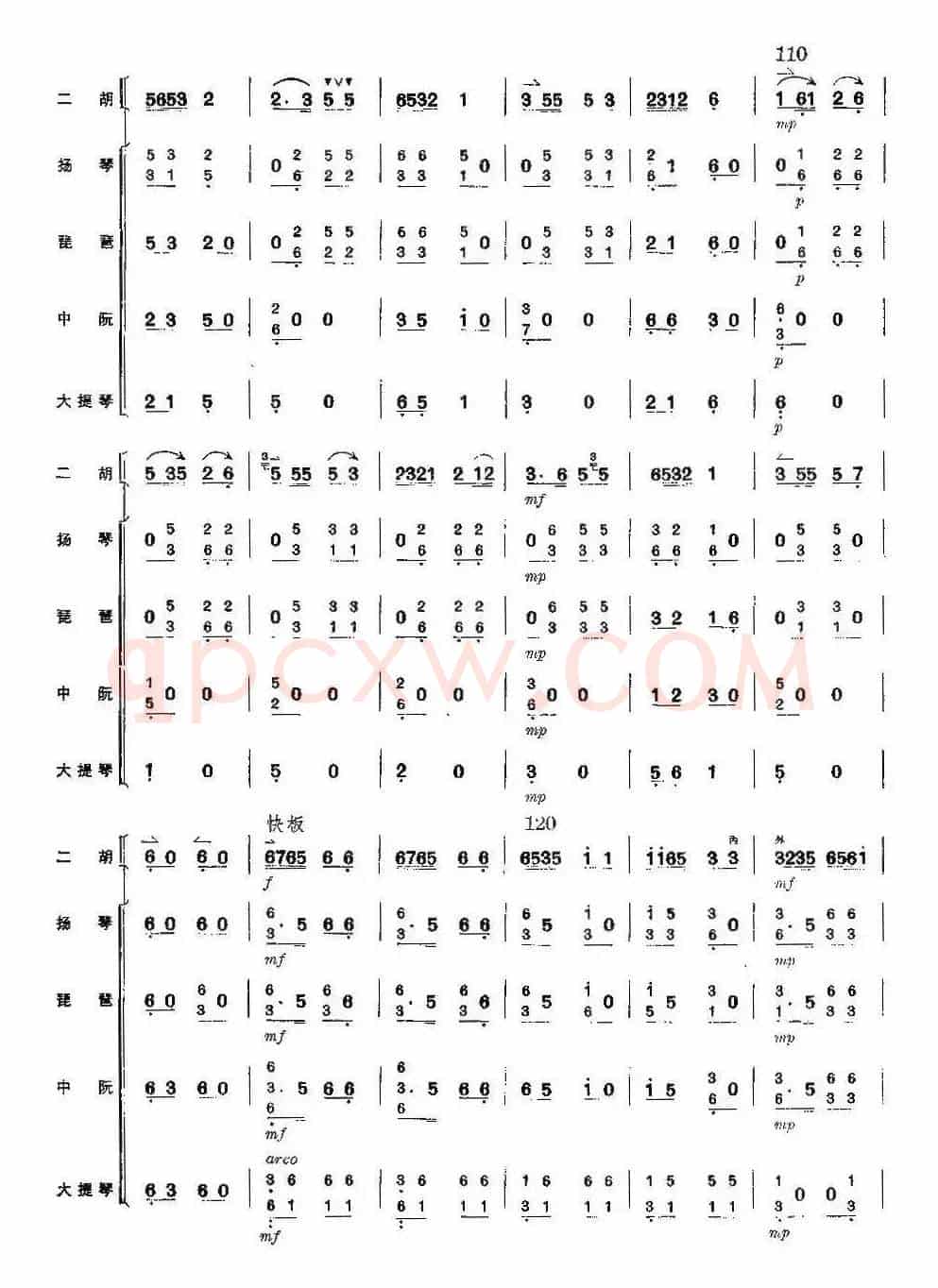 喜送公粮（总谱）