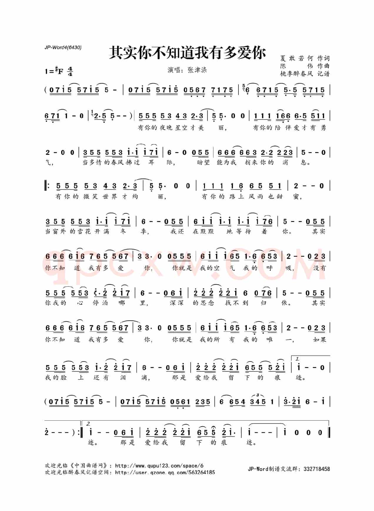 其实你不知道我有多爱你