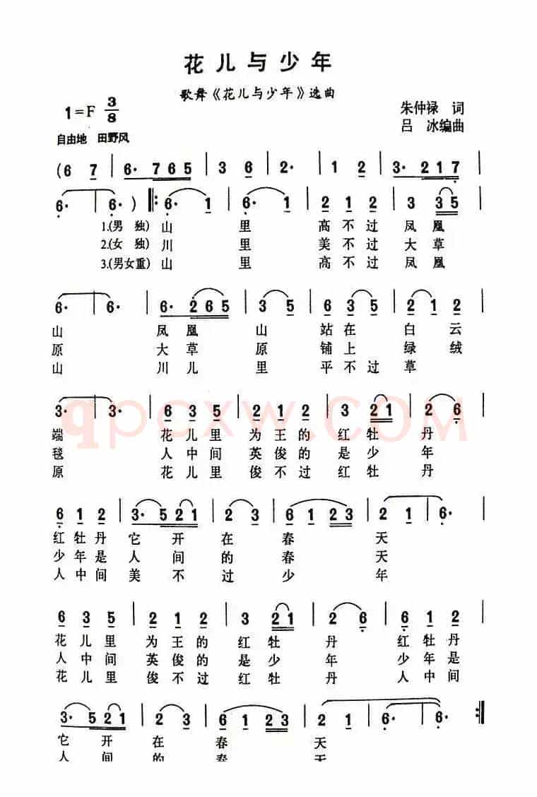 花儿与少年（记录片《民歌之声》插曲）