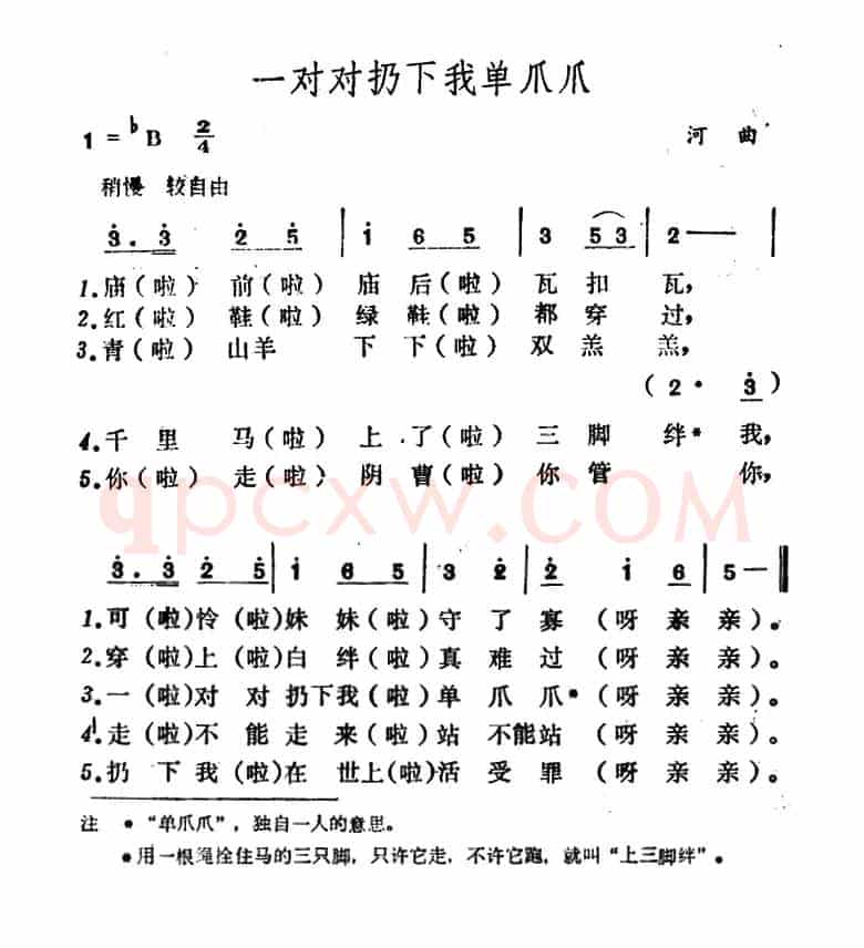 一对对扔下我单爪爪