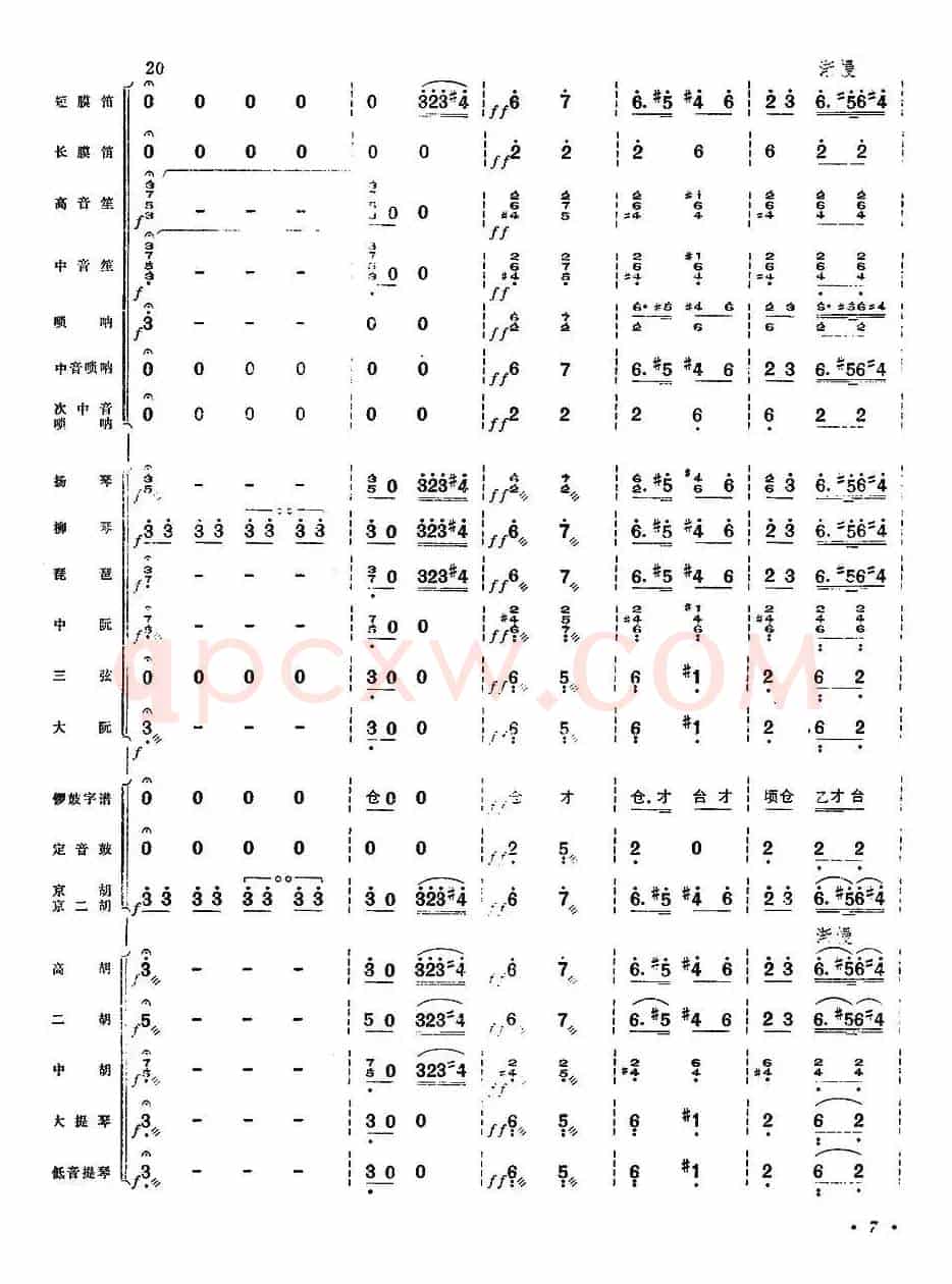 乱云飞（总谱）