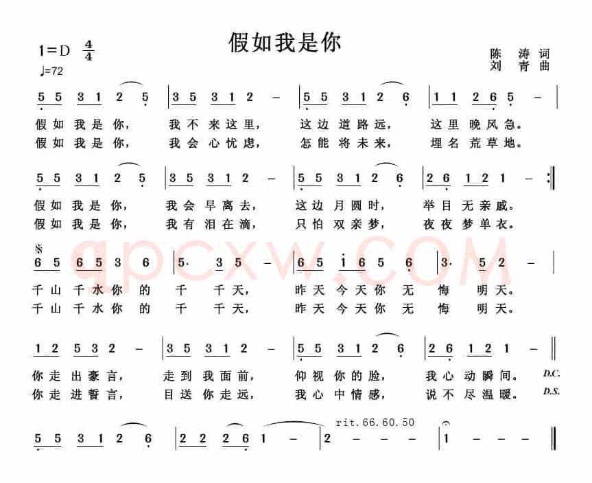 假如我是你