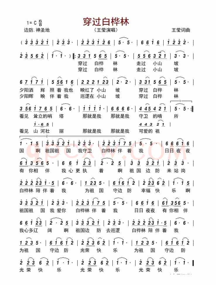 穿过白桦林       