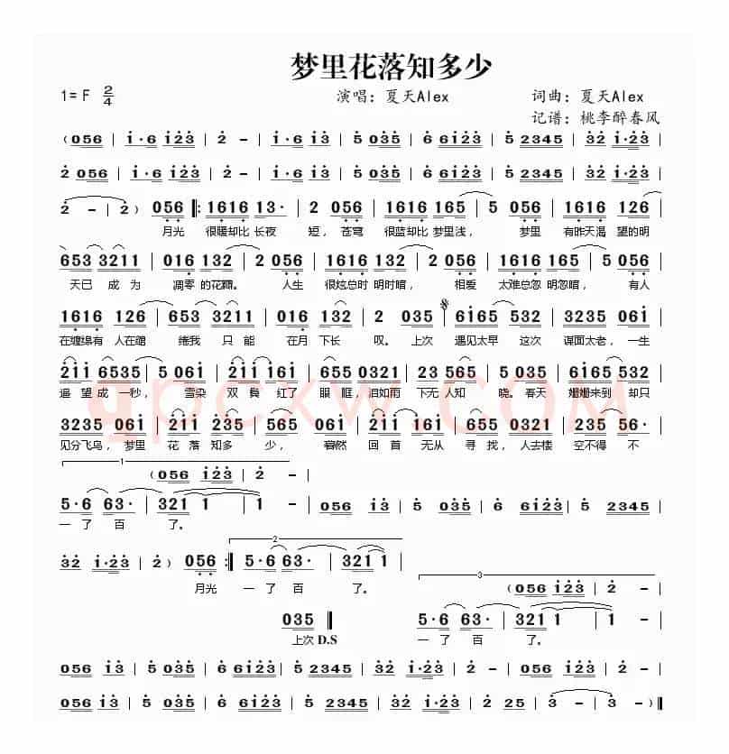 梦里花落知多少