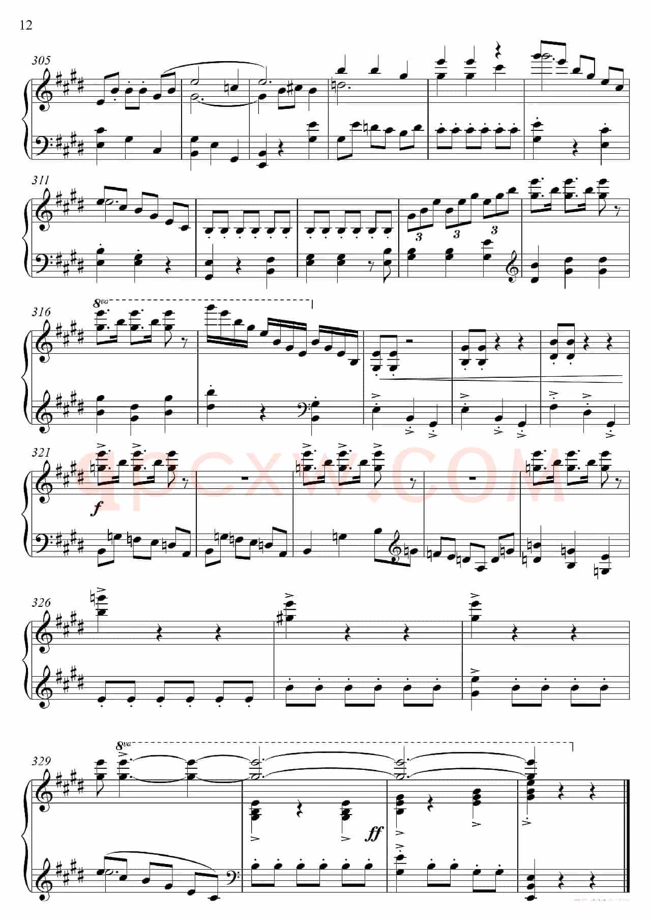 第22钢琴奏鸣曲“信仰”Piano Sonata No`22（四个乐章）