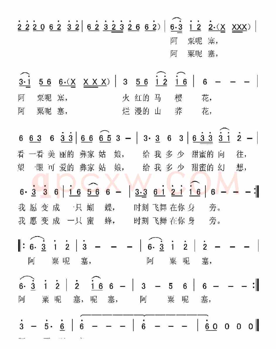 彝家姑娘（郑江涛词 杨红斌曲）