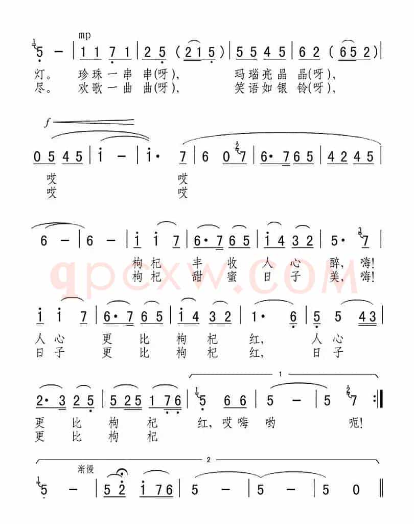 塞上江南枸杞红（电视片《塞上枸杞红胜火》插曲）