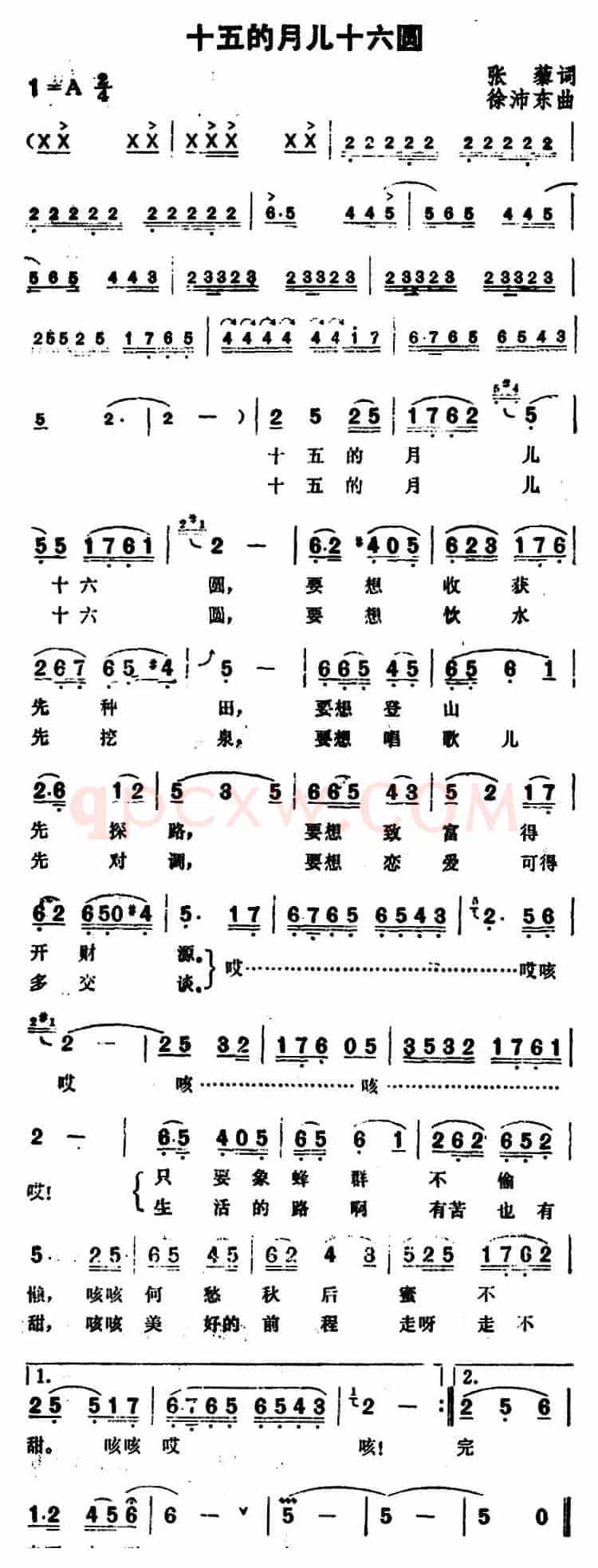 十五的月儿十六圆