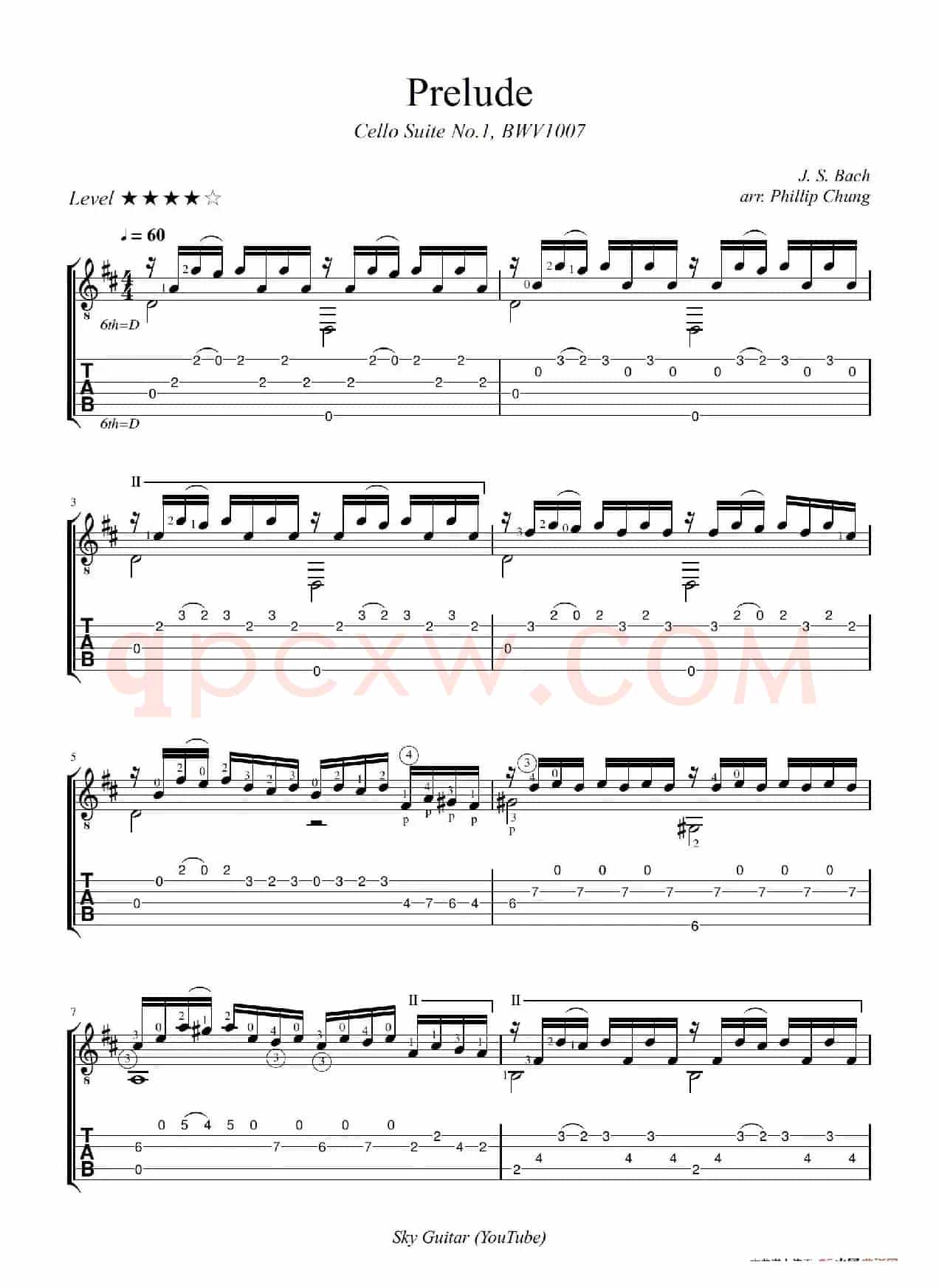 巴赫 无伴奏大提琴组曲（Prelude BWV 1007）