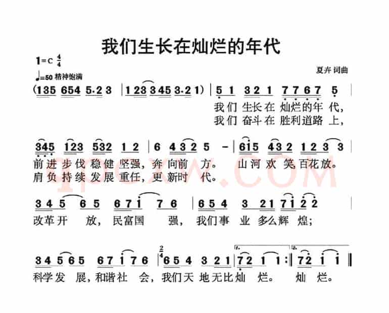 我们生长在灿烂的年代