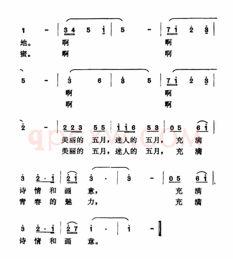 五月真美丽