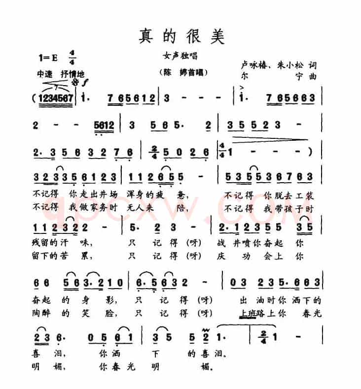真的很美