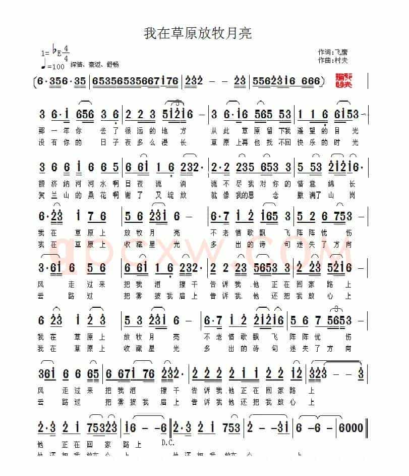 我在草原放牧月亮