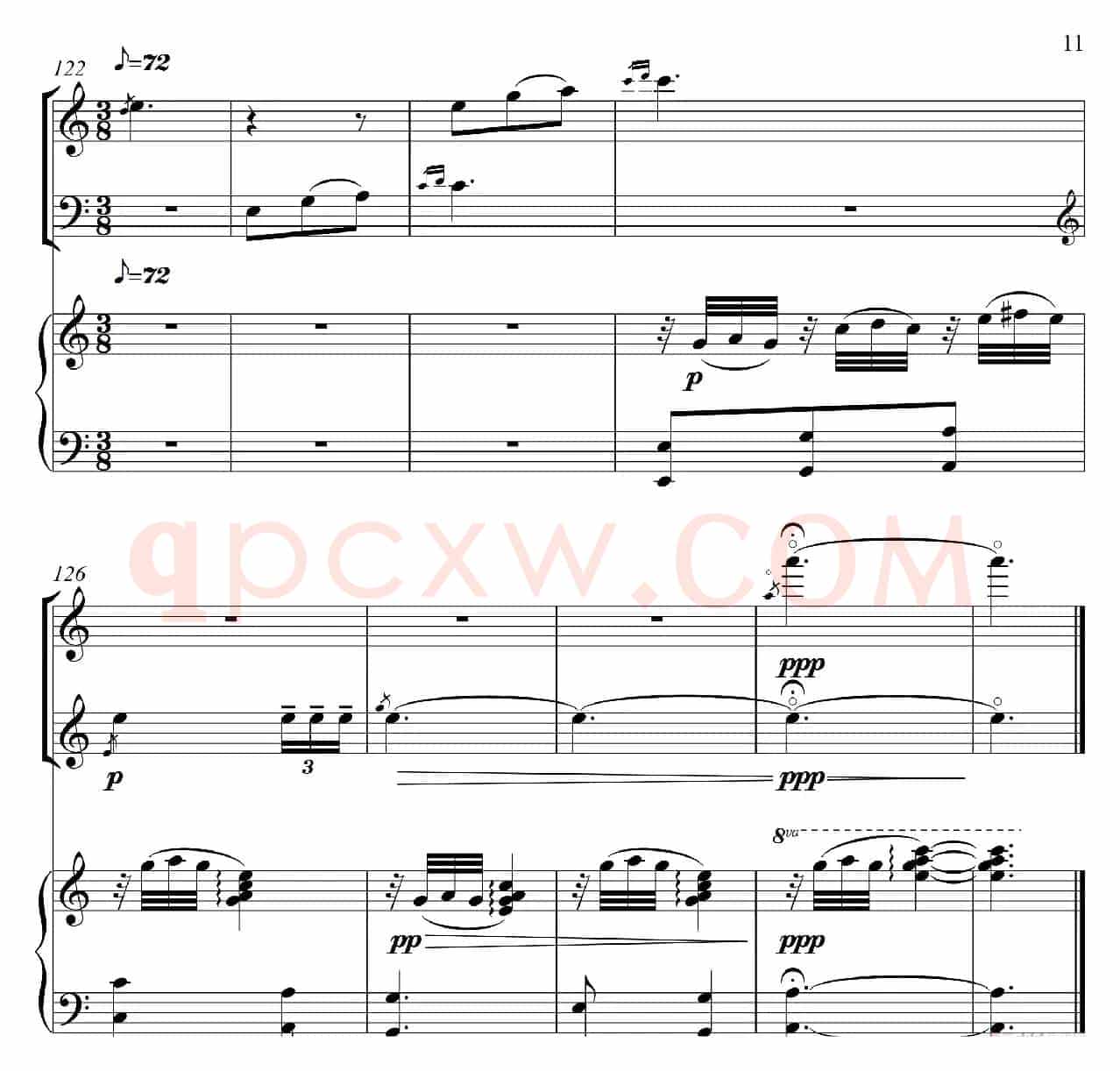 山花烂漫（为小提琴·大提琴·钢琴而作）（For Violin Violoncello And Piano）