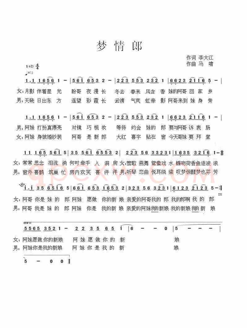 梦情郎(对唱)