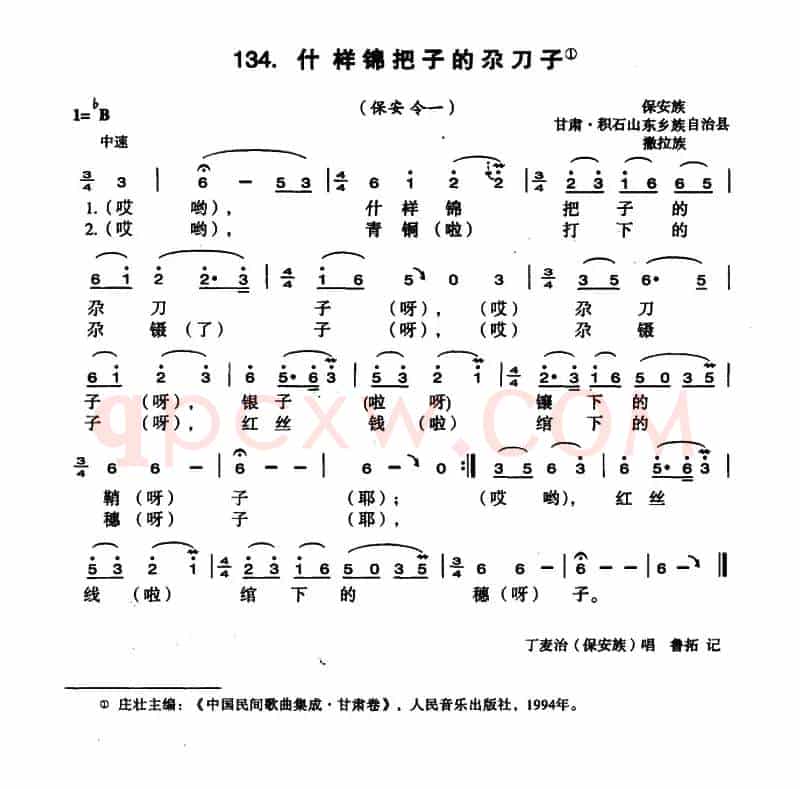什样锦把子的尕刀子