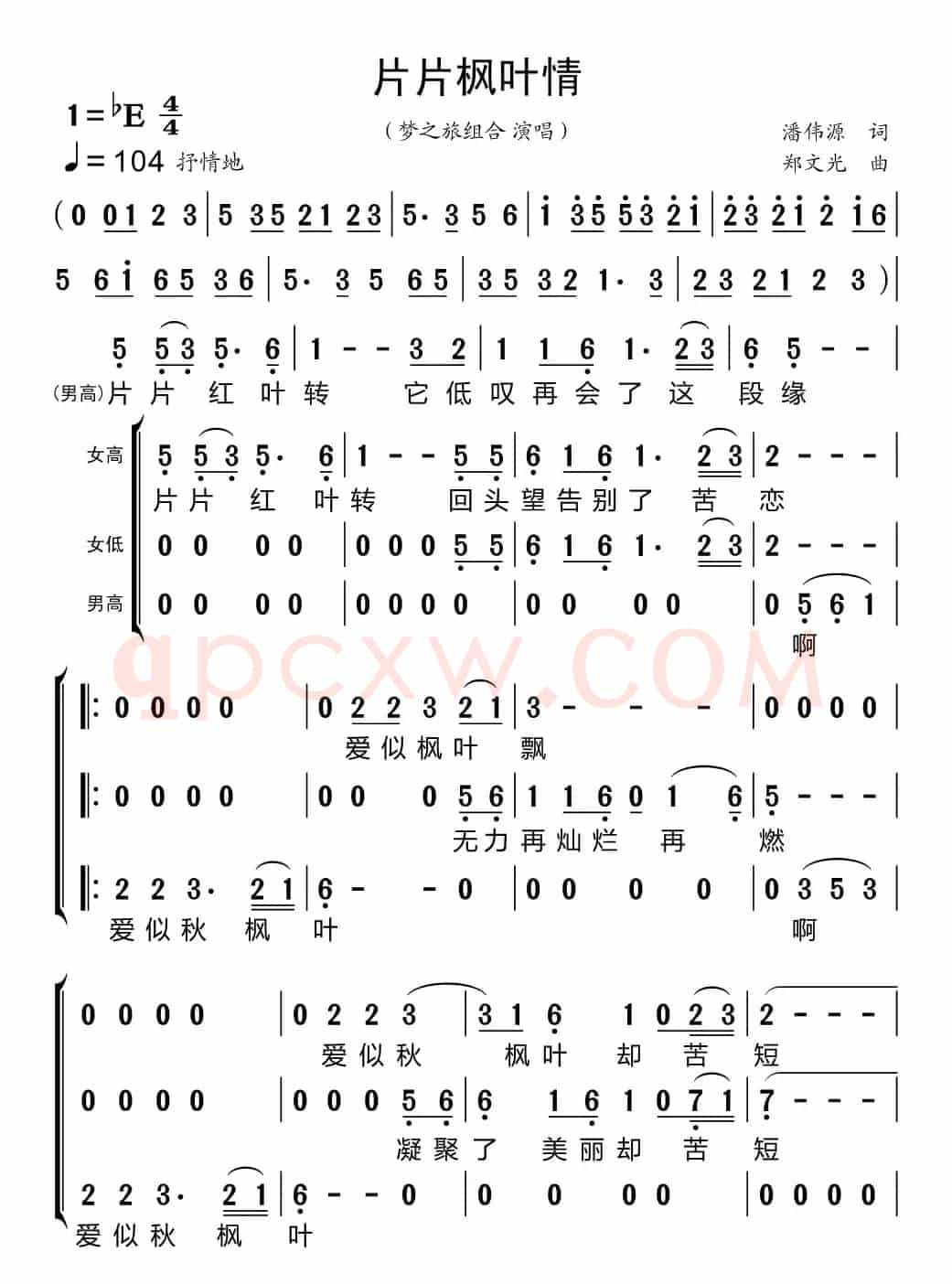 片片枫叶情（梦之旅组合）