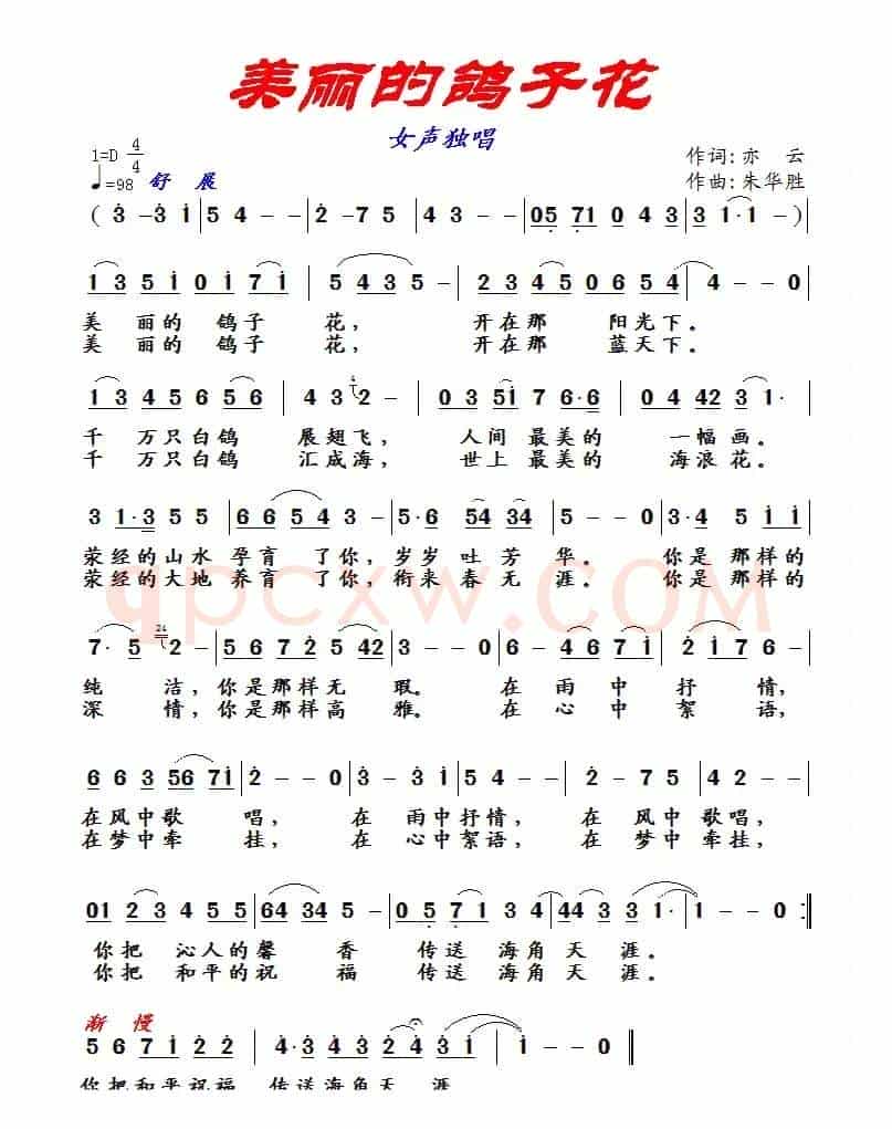 美丽的鸽子花