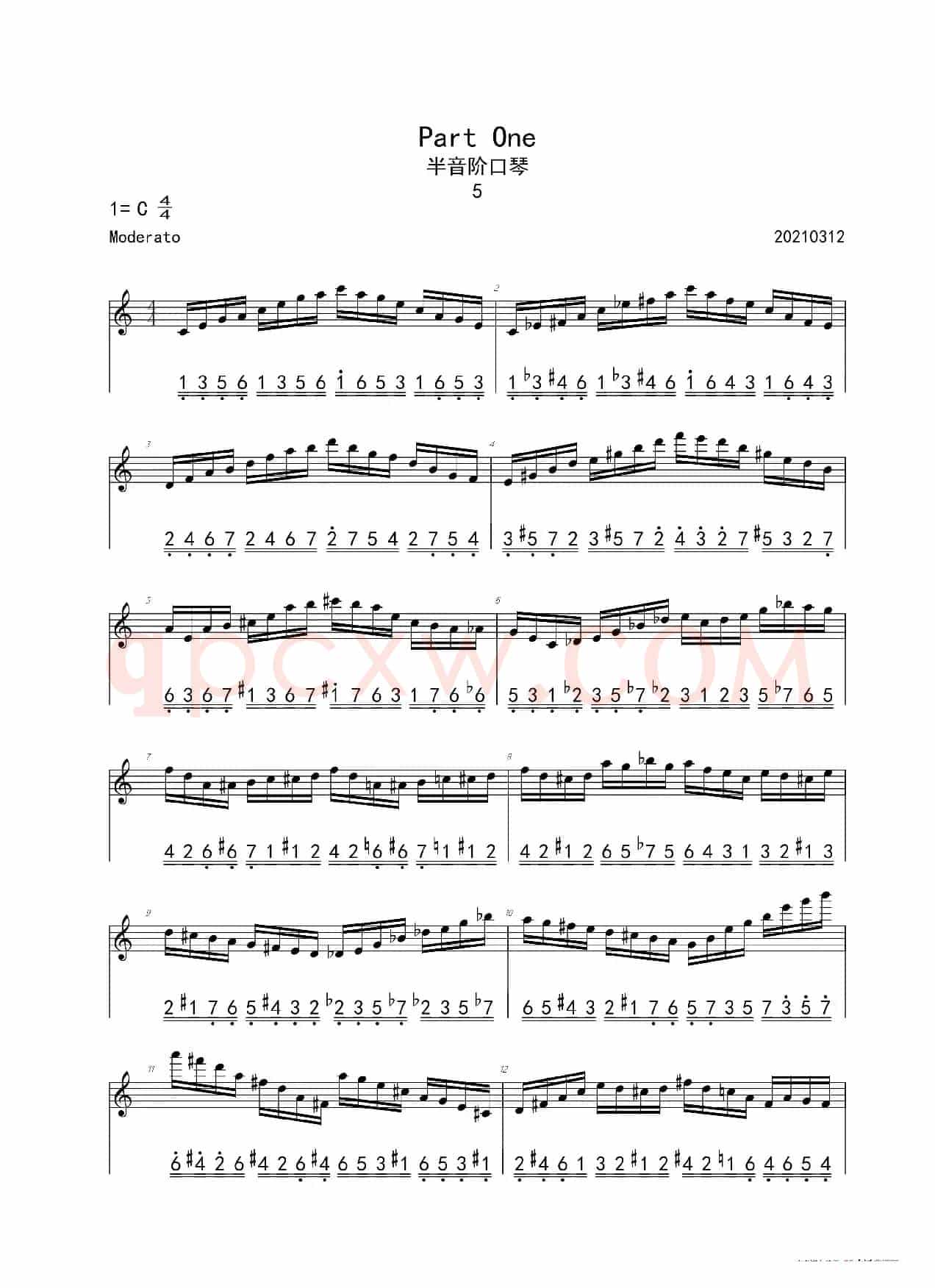 Tommy Reilly 练习曲第五首（半音阶口琴）