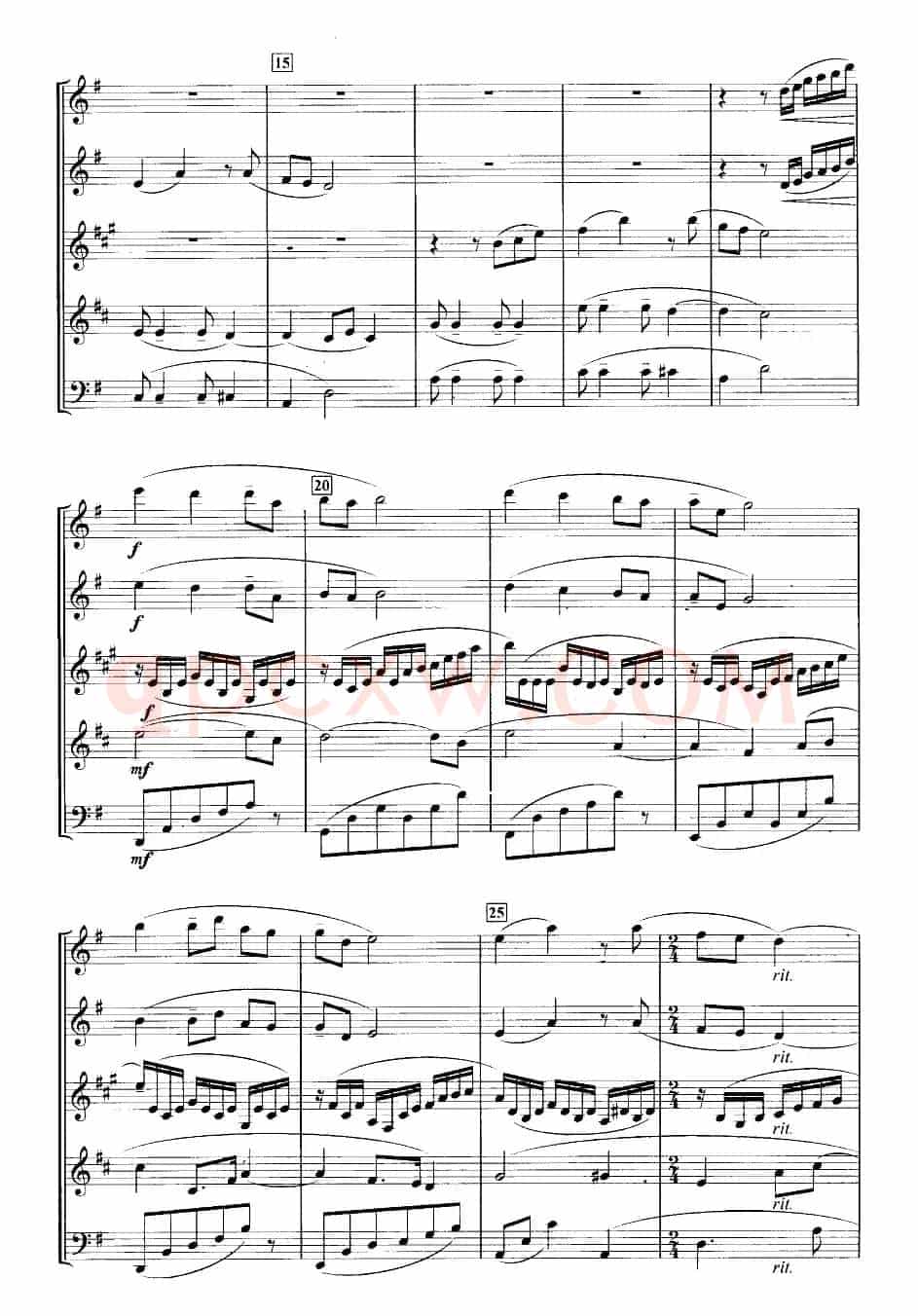 过年(管乐五重奏)１-6