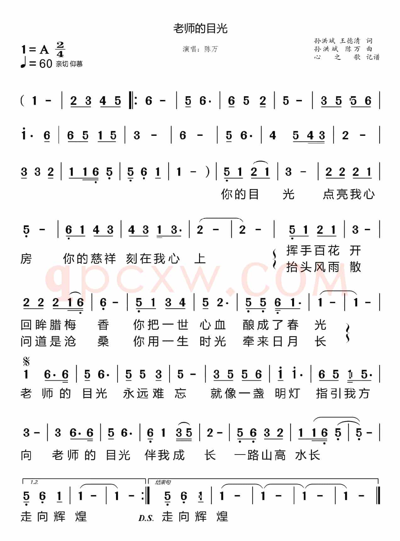 老师的目光（陈万）