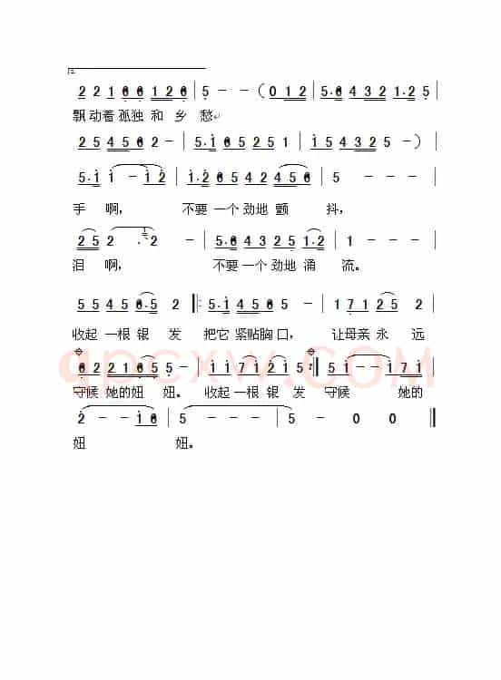 最后一次为母亲梳头