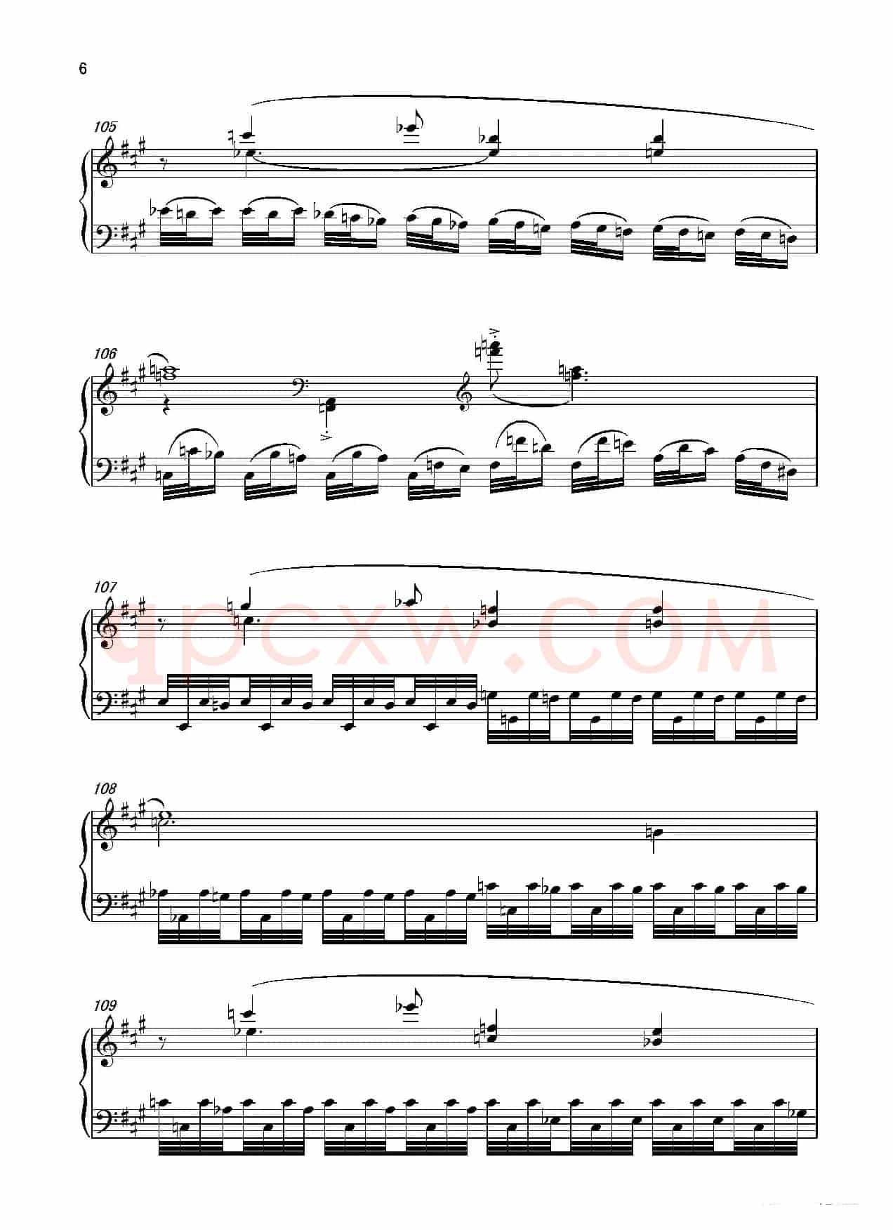 第六钢琴奏鸣曲Piano Sonata No.6（单乐章）