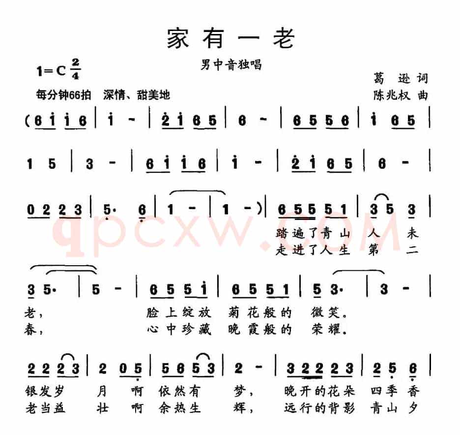 家有一老