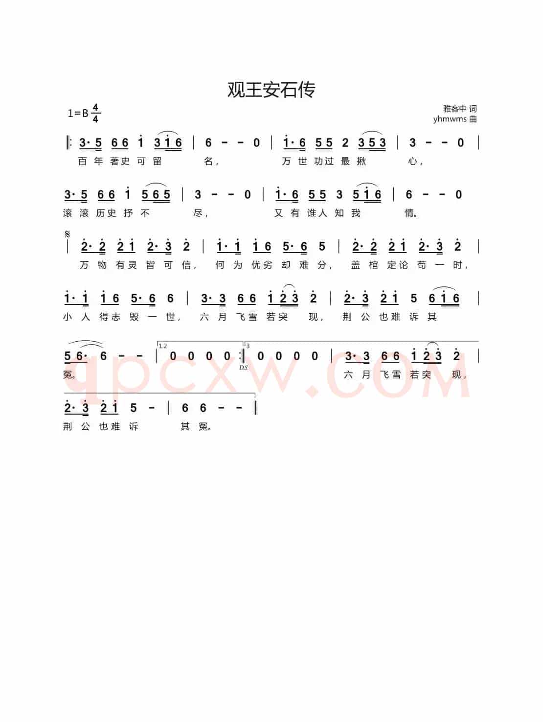 观王安石传