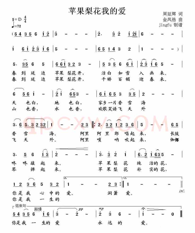 苹果梨花我的爱