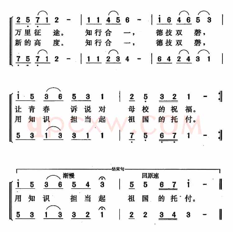 我们从这里起飞（陈帆 郑俊钦词 唐晓鸣 陆小兵曲）