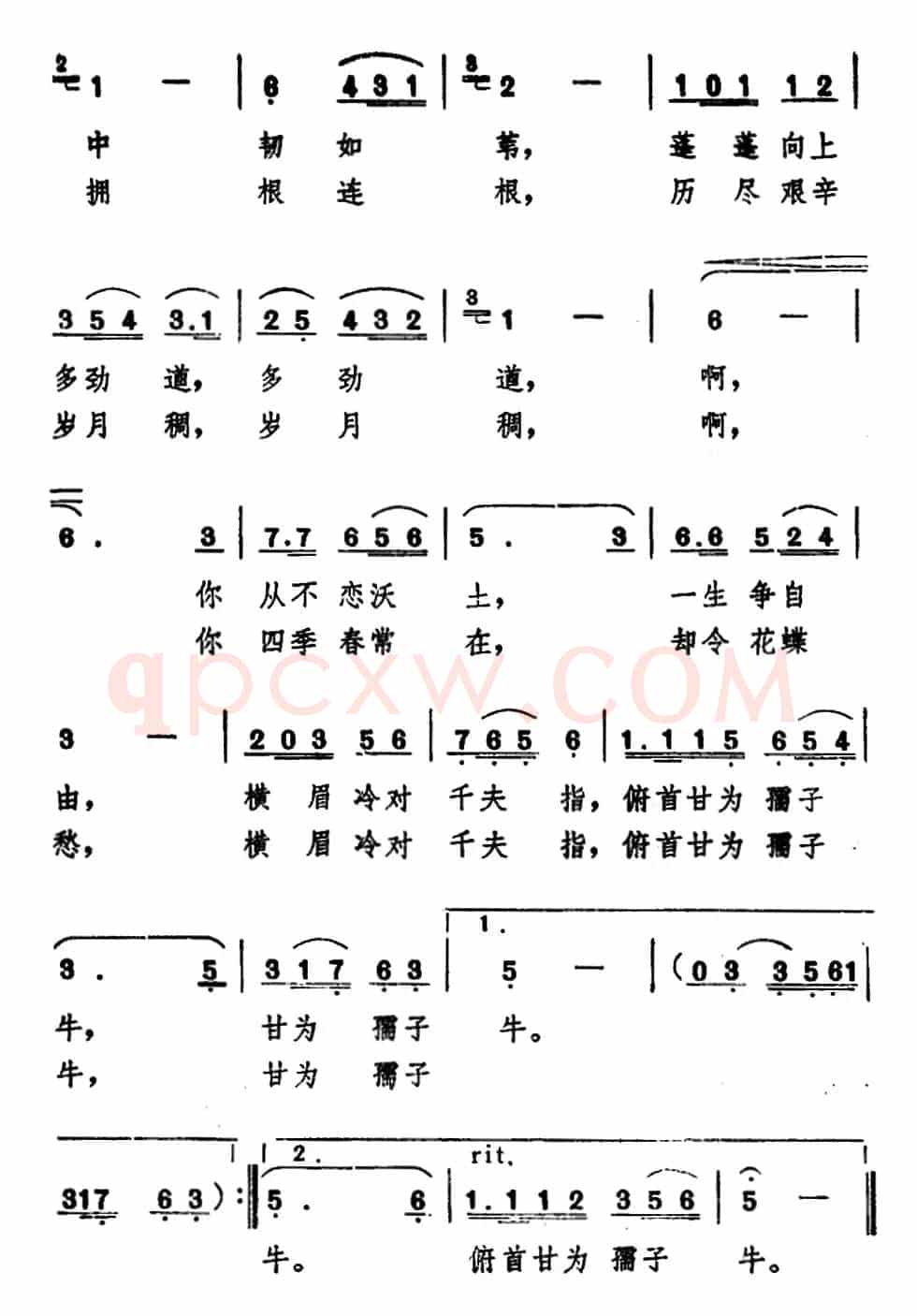 龙舌兰赞（电视片《鲁迅在厦门》插曲）
