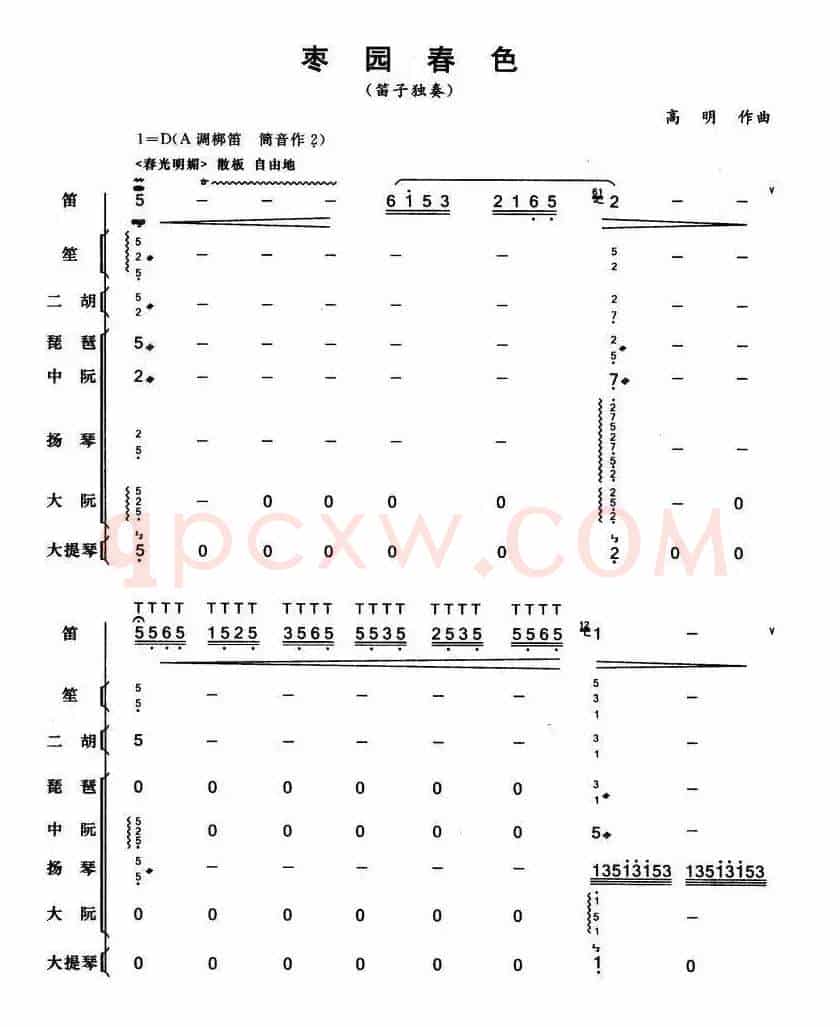 枣园春色（总谱）