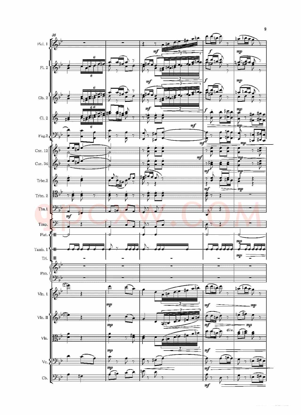 第二钢琴协奏曲（第一·二·三乐章）（管弦乐作品）