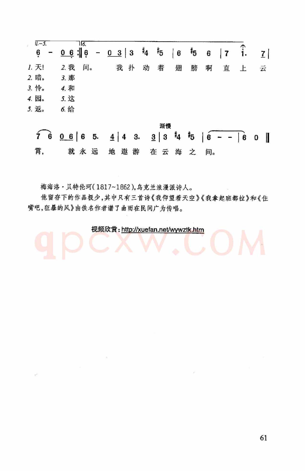 我仰望着天空