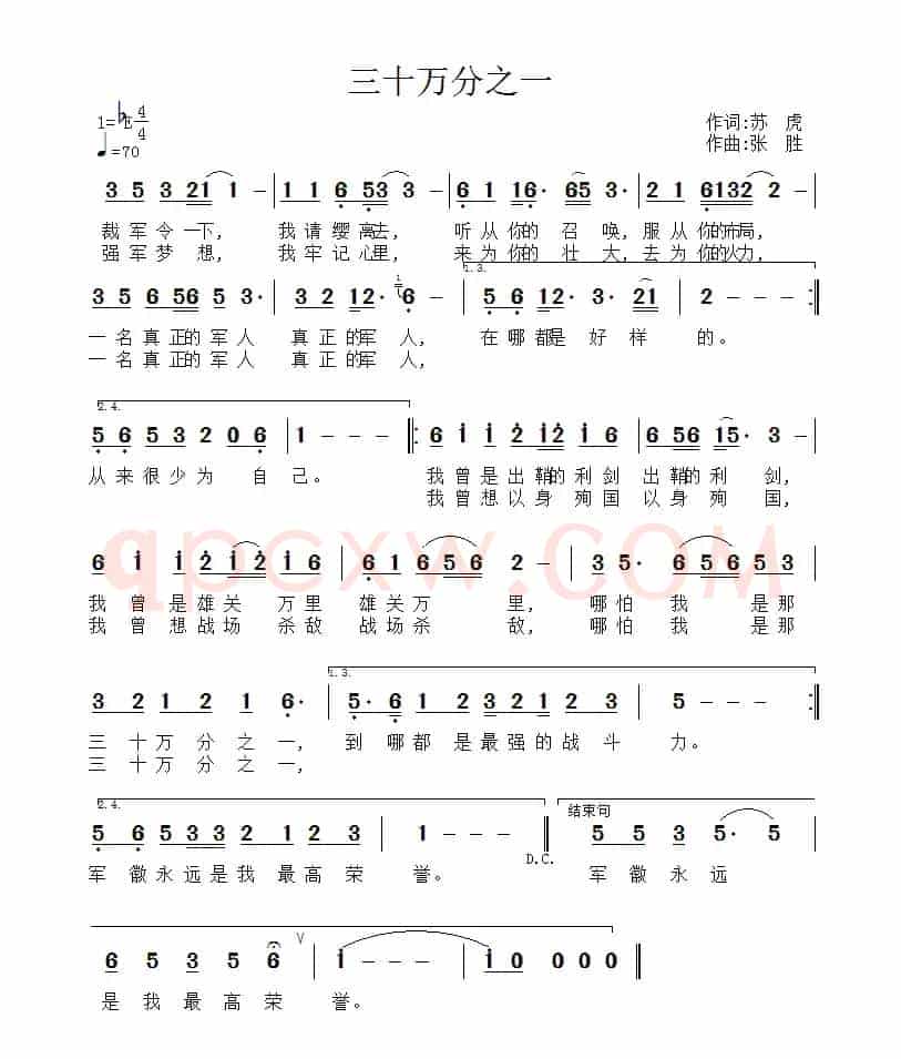 三十万分之一(2015年大裁军之歌)