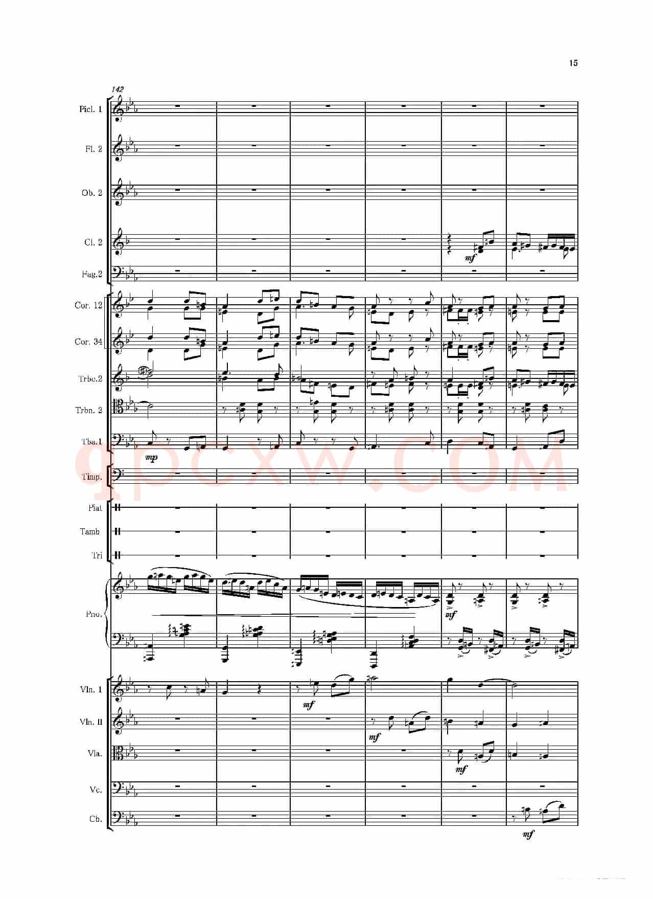 第二钢琴协奏曲（第一·二·三乐章）（管弦乐作品）
