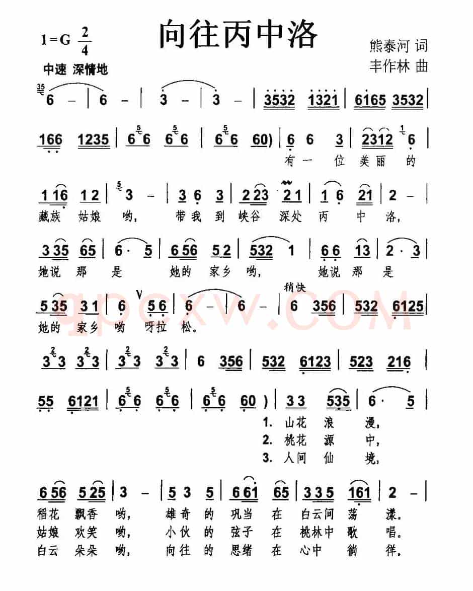 向往丙中洛