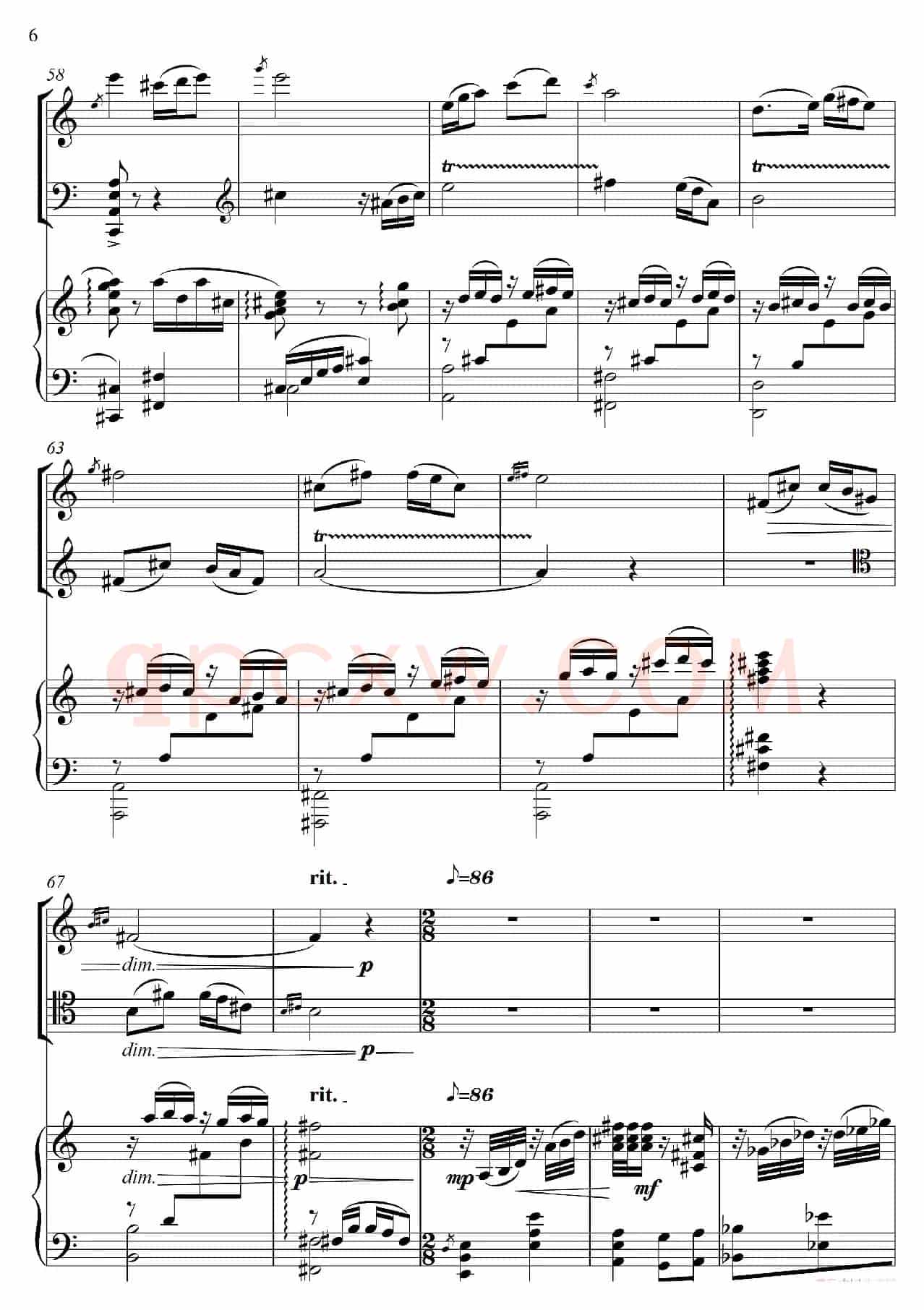 山花烂漫（为小提琴·大提琴·钢琴而作）（For Violin Violoncello And Piano）
