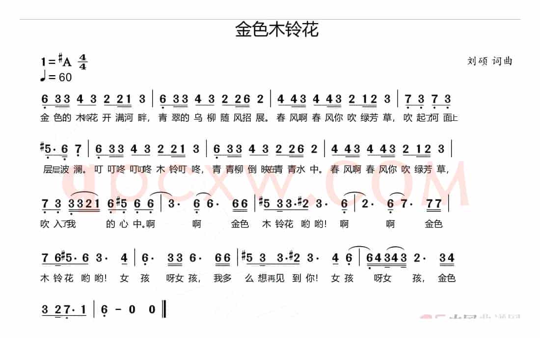 金色木铃花