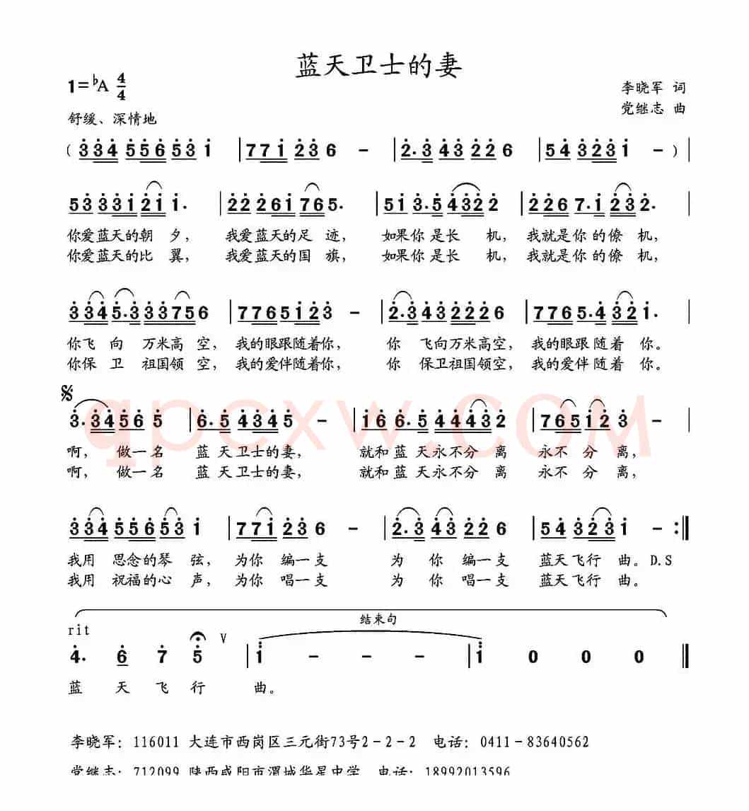 蓝天卫士的妻