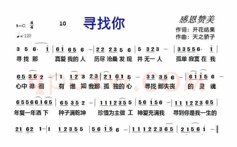 10 寻找你（开花结果词 天之骄子曲）