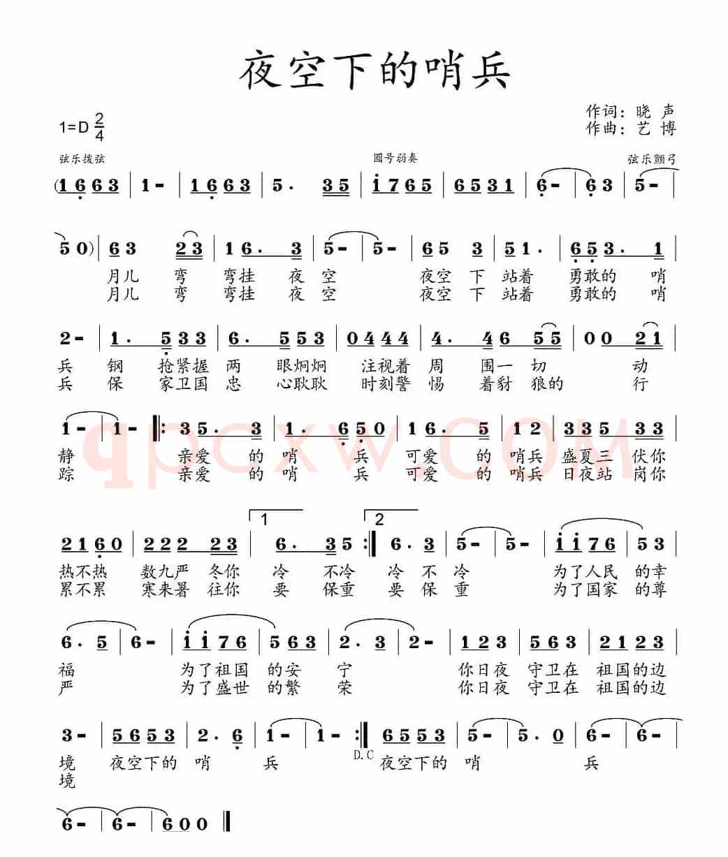 夜空下的哨兵